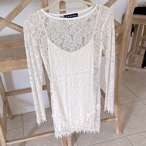 For Love And Lemons Ivory Lace Dress